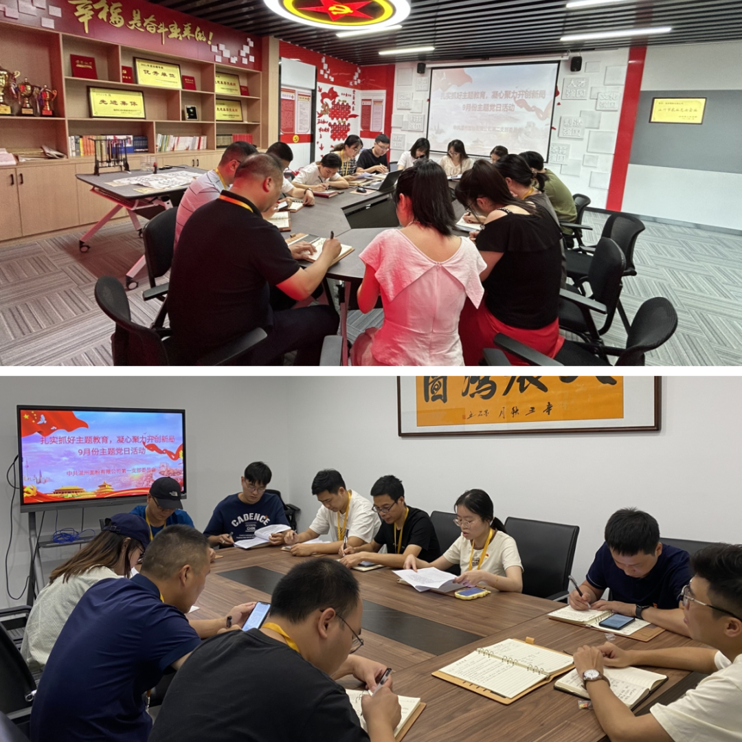 扎實(shí)抓好主題教育，凝心聚力開創(chuàng)新局丨面粉公司開展9月份主題黨日活動(dòng)